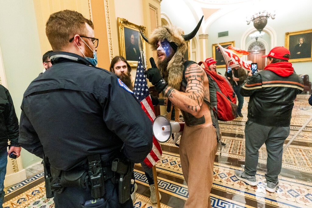 Man photographed in horns during Capitol occupation will reportedly be