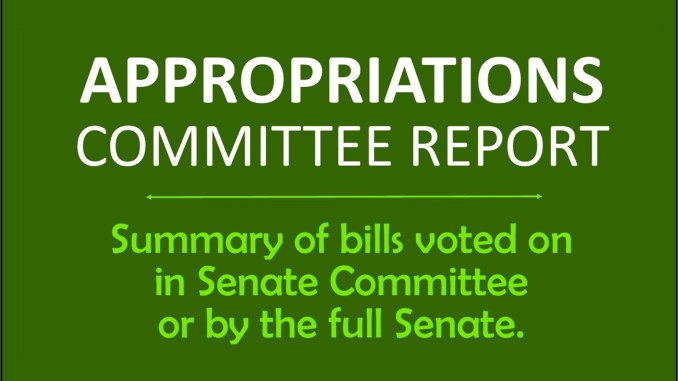 Appropriations Committee – Week 15, 2021