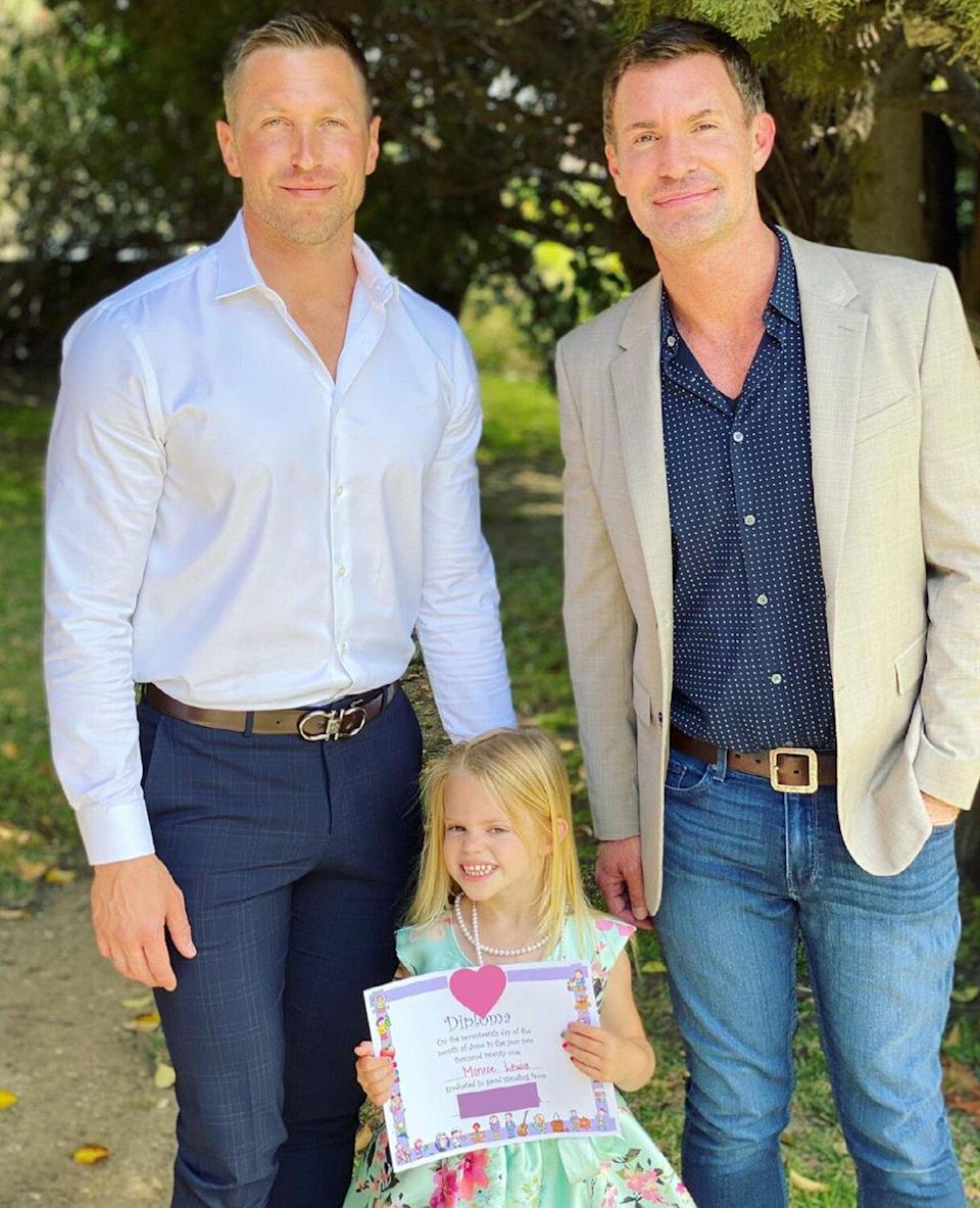 Jeff Lewis and Gage Edward Together for Daughter Monroe’s Graduation
