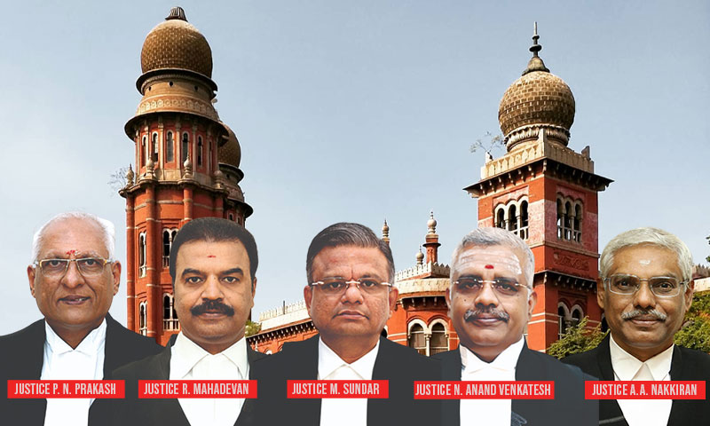 Madras High Court Constitutes Full Bench To Decide Upon High