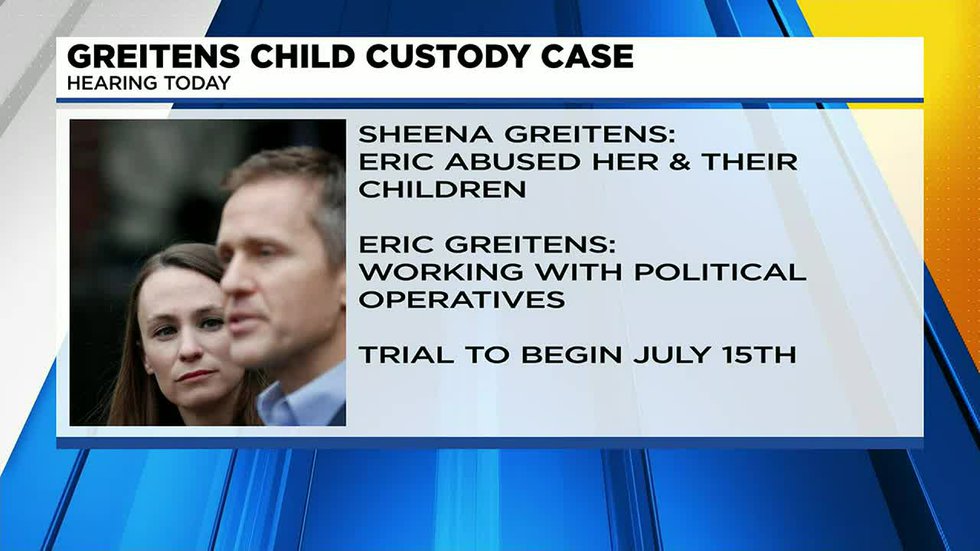 Pre-trial hearing in Greitens child custody case