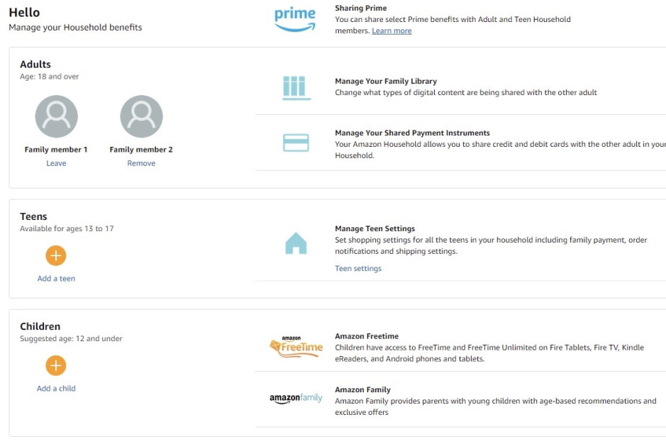 Share your Amazon Prime account and benefits without revealing your password