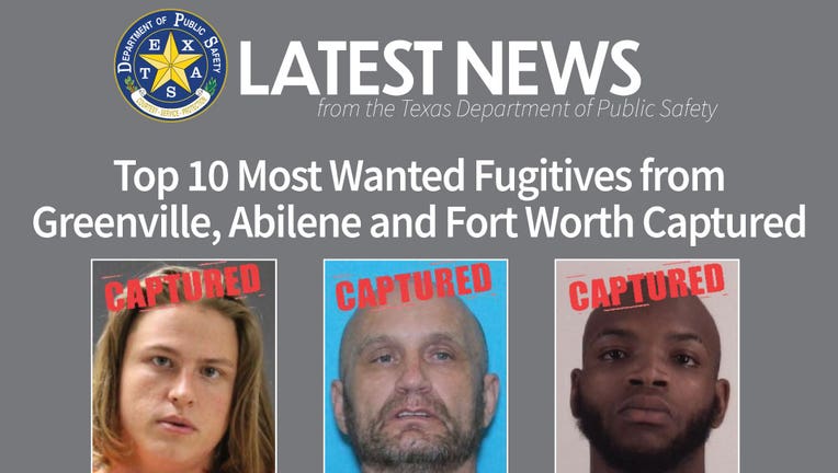 3 of Texas’ Top 10 Most Wanted Fugitives back in